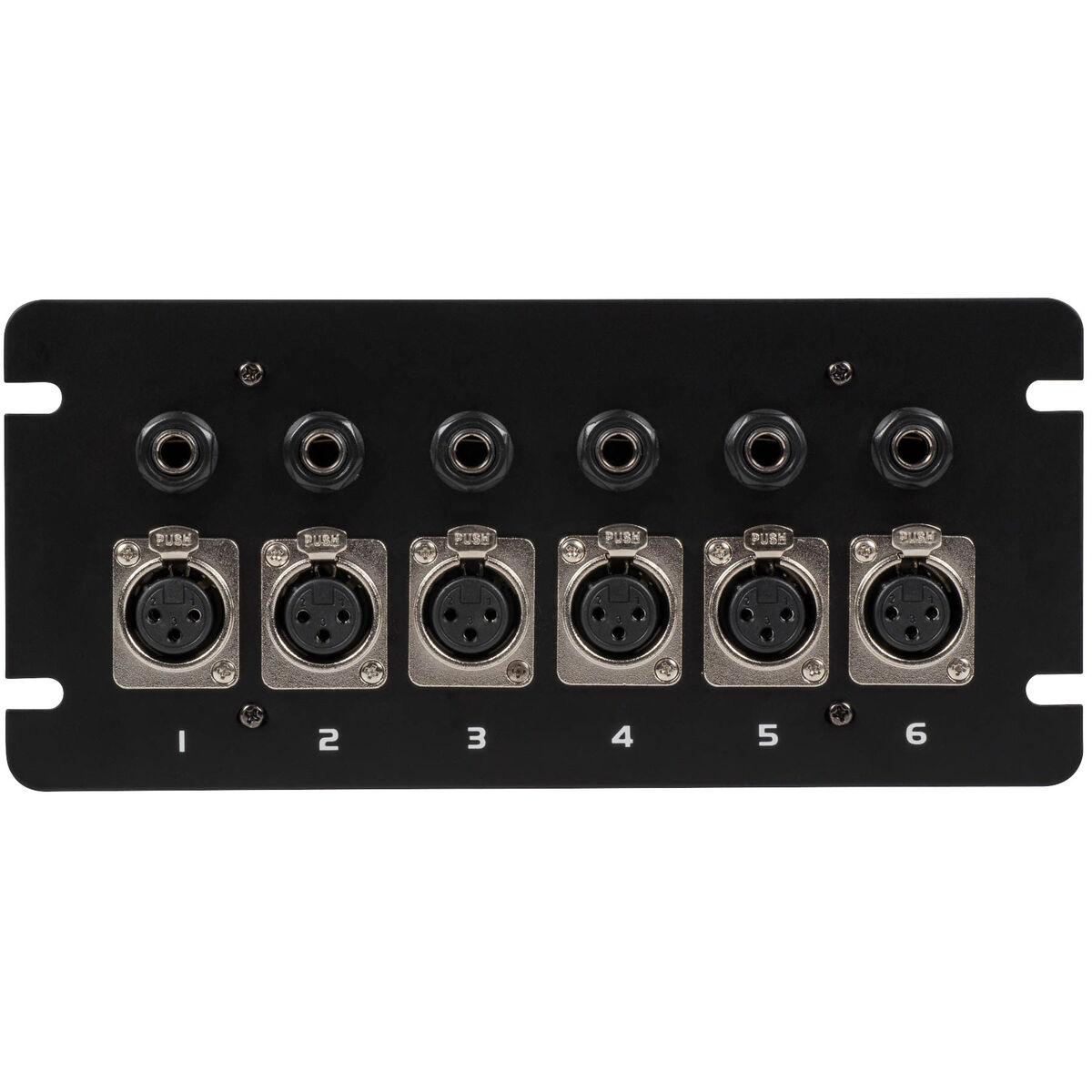 Floor / Surface Mount Stage Box with Six XLR Female and Six